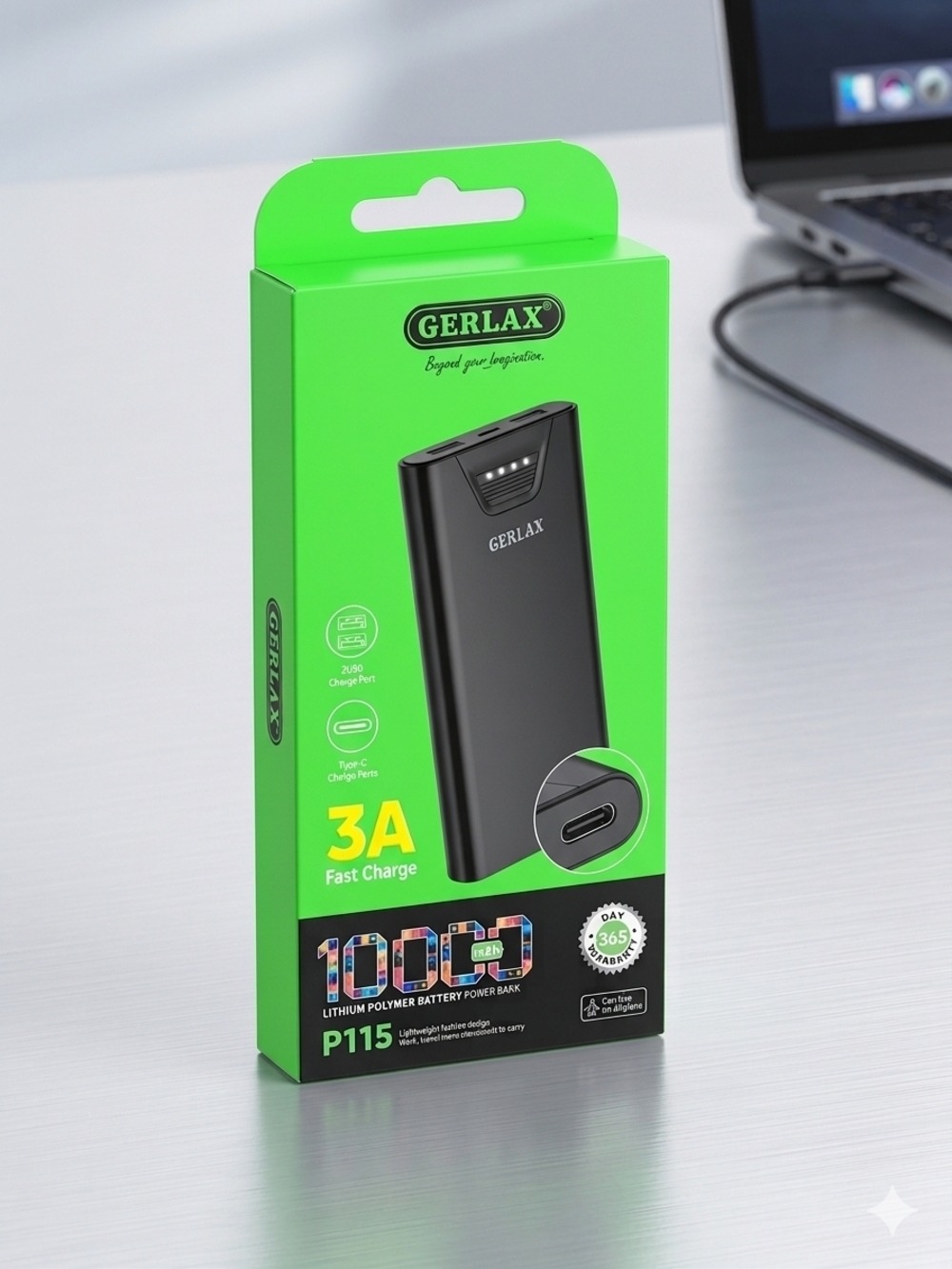 GERLAX Power Bank 10,000 mAh